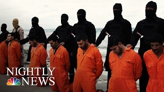 ISIS Beheads 21 Egypt Retaliates  NBC Nightly News [upl. by Anayhd]