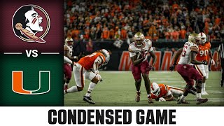 Florida State vs Miami Condensed Game  2022 ACC Football [upl. by Immak]