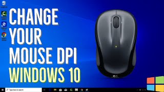 How to Change Your Mouse DPI in Windows 10 [upl. by Arrotal]