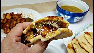 Chorizo and Potato Gorditas Recipe  GORDITAS [upl. by Ayanad]