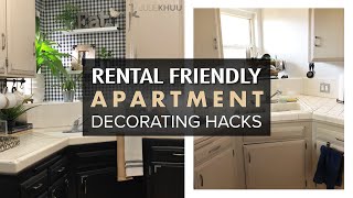 DESIGN HACKS How to Decorate Your First Apartment RenterFriendly Tips [upl. by Golub446]