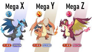 All 24 Starters Pokémon Mega XYZ Evolve Gen 1 to Gen 8 [upl. by Selin457]