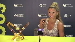 PRESS CONFERENCE Camila Giorgi d Pliskova National Bank Open 2021 – Finals [upl. by Hsetirp]