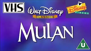 Opening to Mulan UK VHS 1999 [upl. by Antoinette]