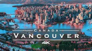 Vancouver Canada 🇨🇦  by drone 4K [upl. by Yahsal]