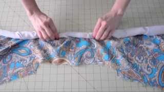 How to Sew  Finish a Lined Sleeveless Dress [upl. by Adnertal]