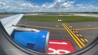 Allegiant Air A319 takeoff from Sanford Airport SFB [upl. by Anirdnaxela]