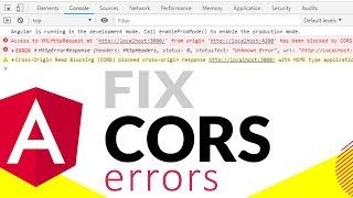 Fix CORS errors in Angular when you have access to API  QUICK FIX [upl. by Ihteerp]