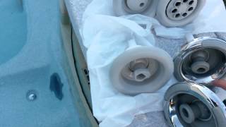 SpaHot Tub Jets How to Remove amp Replace wType Comparison Sundance Altamar Intellijet [upl. by Kinsler631]