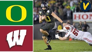 6 Oregon vs 8 Wisconsin Highlights  2020 Rose Bowl Highlights  College Football [upl. by Ignatia]