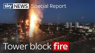 Special Report Tower block fire [upl. by Emmey]