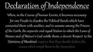 Memorize the Declaration of Independence Introduction [upl. by Ketchan761]