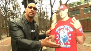 Raw The Rock educates John Cena at historic locations [upl. by Anirehs799]