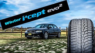 TIRE REVIEW Hankook Icept Evo2 Winter Tires on my B6 Audi A4 [upl. by Calia]