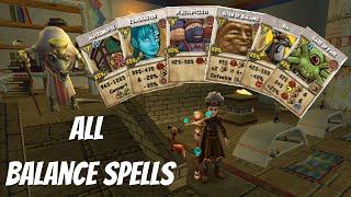 Wizard101 All Balance Spells Level 1160 2023 [upl. by Eltrym964]