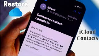 How to Restore Contacts from iCloud on iPhone [upl. by Harman]