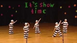 4 years boys performing quotJailhouse Rockquot [upl. by Enenej]