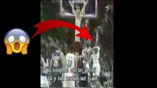 Muggsy Bogues BLOCKS Patrick Ewing RARE FOOTAGE [upl. by Sal]