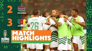 HIGHLIGHTS  The Gambia 🆚 Cameroon TotalEnergiesAFCON2023  MD3 Group C [upl. by Ettelimay523]