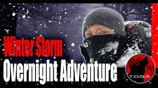 Backpacking in a Blizzard  Winter Storm Backpacking Overnight Adventure [upl. by Ruben]