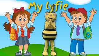 Bee Bee die By My lyfie Afrikaanse kinderliedjie vir kinders  Interaktiewe video vir kleuters [upl. by Norrie]