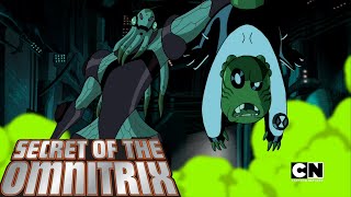 Ben 10 Secret of the Omnitrix  Upchuck Battles Myaxx  Fight Scene HD [upl. by Qidas437]