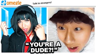 Strangers React to Being CATFISHED Omegle [upl. by Anitsenre]