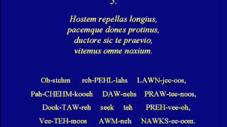 Veni Creator SpiritusLatin Pronunciation [upl. by Ahsilahk984]