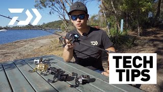 How to Set Up A Baitcaster Daiwa Tech Tips [upl. by Ynnavoeg420]