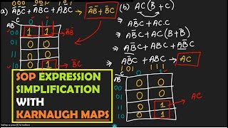 SOP Simplification Using Karnaugh Map Logic Expression Simplification  Problem 40 by Thomas Floyd [upl. by Danit]