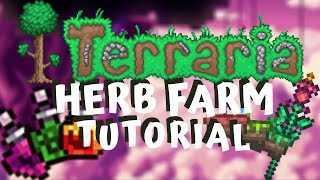 EASY Terraria Herb Farm Guide  Herbs amp Farms   prismyre [upl. by Aliab]