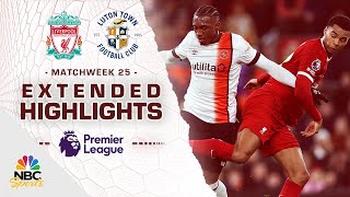 Liverpool v Luton Town  PREMIER LEAGUE HIGHLIGHTS  2212024  NBC Sports [upl. by Mowbray]