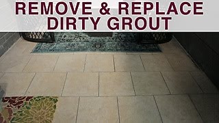 How to Remove and Replace Grout  DIY Network [upl. by Farand]