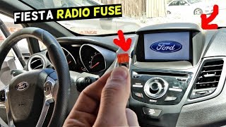 FORD FIESTA RADIO FUSE LOCATION REPLACEMENT MK7 ST [upl. by Keldah796]