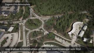 Väg 25 Österleden – så här blir trafikplatsen vid Fagrabäck  Trafikverket [upl. by Boyt468]