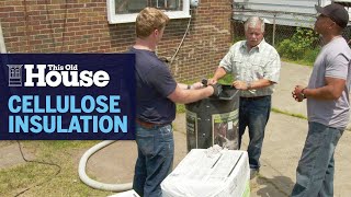 How to Blow in Cellulose Insulation  This Old House [upl. by Faux]