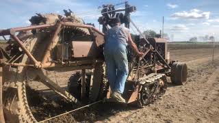 Buckeye Ditcher installing tile [upl. by Griggs483]