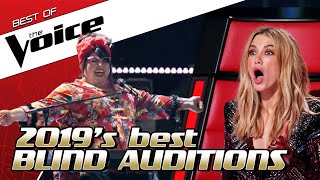 TOP 10  The BEST Blind Auditions of 2019 in The Voice [upl. by Janerich]