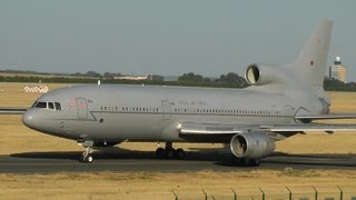 Royal Air Force Lockheed L1011 TriStar Taxi amp Takeoff [upl. by Akihsal]