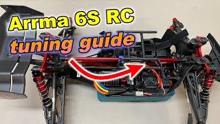 Arrma 6S tuning adjustments guide razortuned [upl. by Elatan]