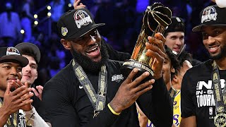 The Lakers FULL Trophy Presentation amp LeBron MVP Speech 🏆 [upl. by Hudnut]