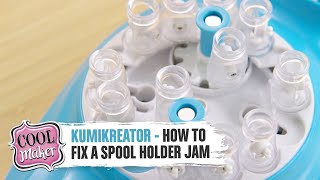 Cool Maker  KumiKreator  How to Fix a Spool Holder Jam [upl. by Obel]