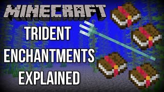 Minecraft 113  ALL Trident Enchantments EXPLAINED Update Aquatic [upl. by Decca]