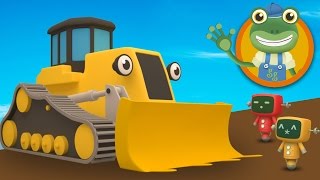 Danny The Digger Visits Geckos Garage  Diggers For Children [upl. by Abisia205]