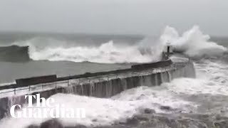 Storm Dennis footage shows weather chaos hitting the UK [upl. by Tri387]