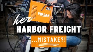 HARBOR FREIGHT Vulcan OmniPro 220  Unbox and Review [upl. by Fredek]