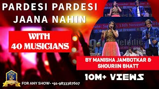 Pardesi Pardesi I Raja Hindustani I Udit N Alka Yagnik I 90s Hindi Songs Live I Manisha Souriin [upl. by Ahtamas]