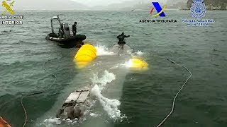 First narcosub captured in Europe — sinks with 3 tons of cocaine [upl. by Rennie]