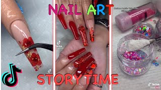 NAIL STORYTIME TIKTOKS that SPILL all the TEA💅🏽🤭 [upl. by Ohploda]