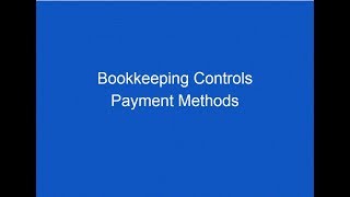 Chapter 1 Bookkeeping Controls Payment Methods AAT Level 2 [upl. by Afas]